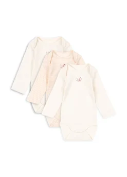Fio 3-pack Randig Långärmad Body Blush Mix>Fanga Fontana