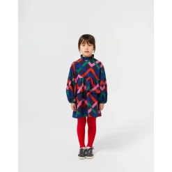 Flerfärgad Garland Woven-klänning Midnight Blue><noscript><img width=