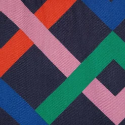 Flerfärgad Garland Woven-klänning Midnight Blue><noscript><img width=