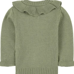 Flounce Stickad Kofta Khaki>Little Jalo Online