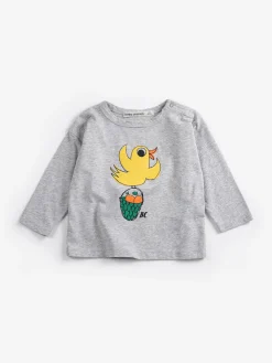 Flying Oranges Långärmad T-shirt Heather Grey>Bobo Choses Clearance