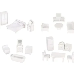 FSC 100% Dockmöbelset Vitt><noscript><img width=