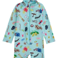 Funny Insects Mönstrad UV-Dräkt Blå>Bobo Choses Sale