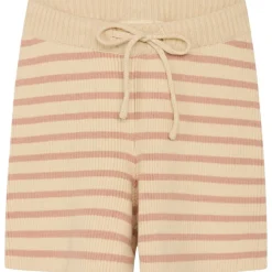 Fyle Stickade Randiga Shorts Acorn/Warm Cotton>Flöss New