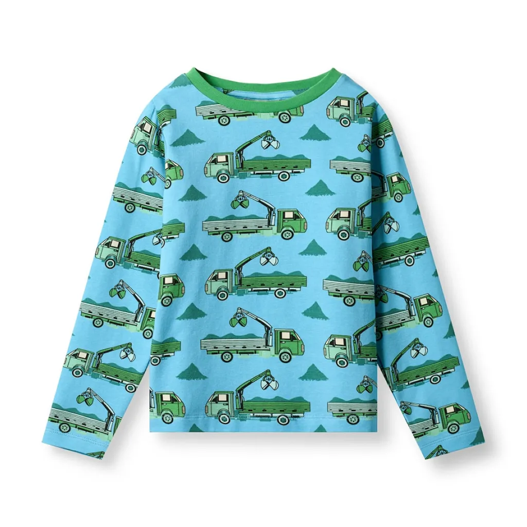 Gala Långärmad Topp Pool Blue>Småfolk New
