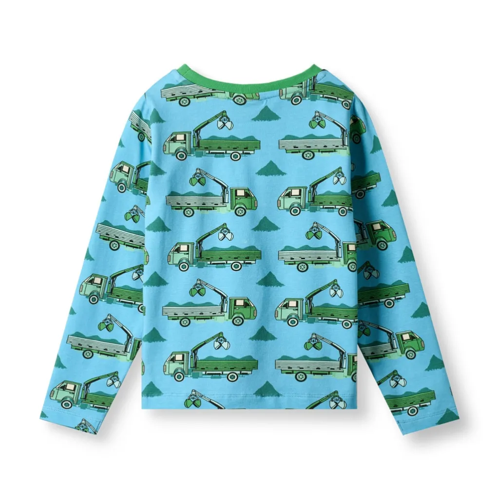 Gala Långärmad Topp Pool Blue>Småfolk New