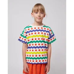 Geometric All Over Våfflad T-shirt Offwhite><noscript><img width=