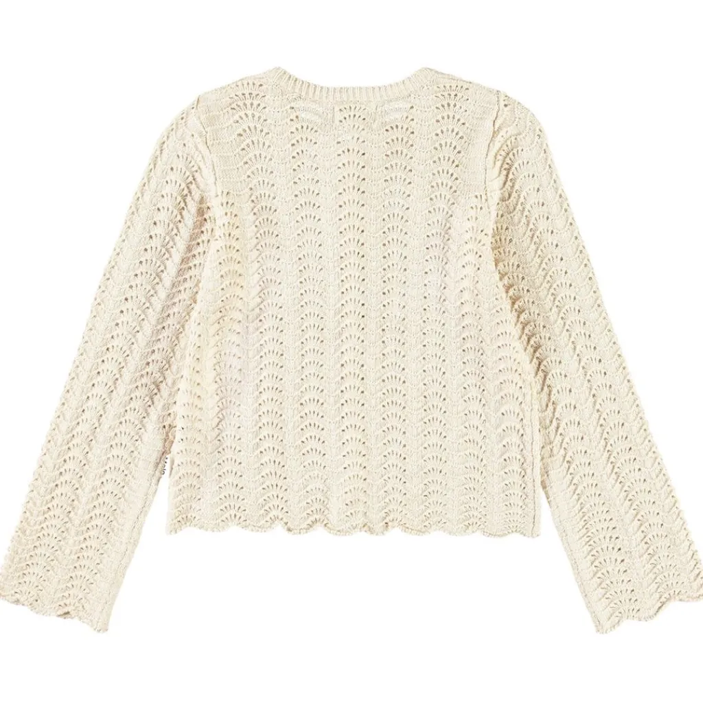 Gigi Knitted Cardigan Sand Melange>Molo Sale