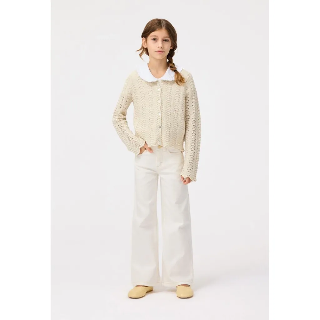 Gigi Knitted Cardigan Sand Melange>Molo Sale