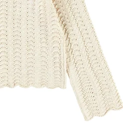 Gigi Knitted Cardigan Sand Melange><noscript><img width=
