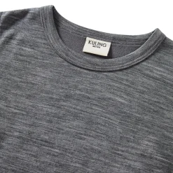 Gisborn Baselayer-set I Ull Och Bambu Dark Grey Melange><noscript><img width=