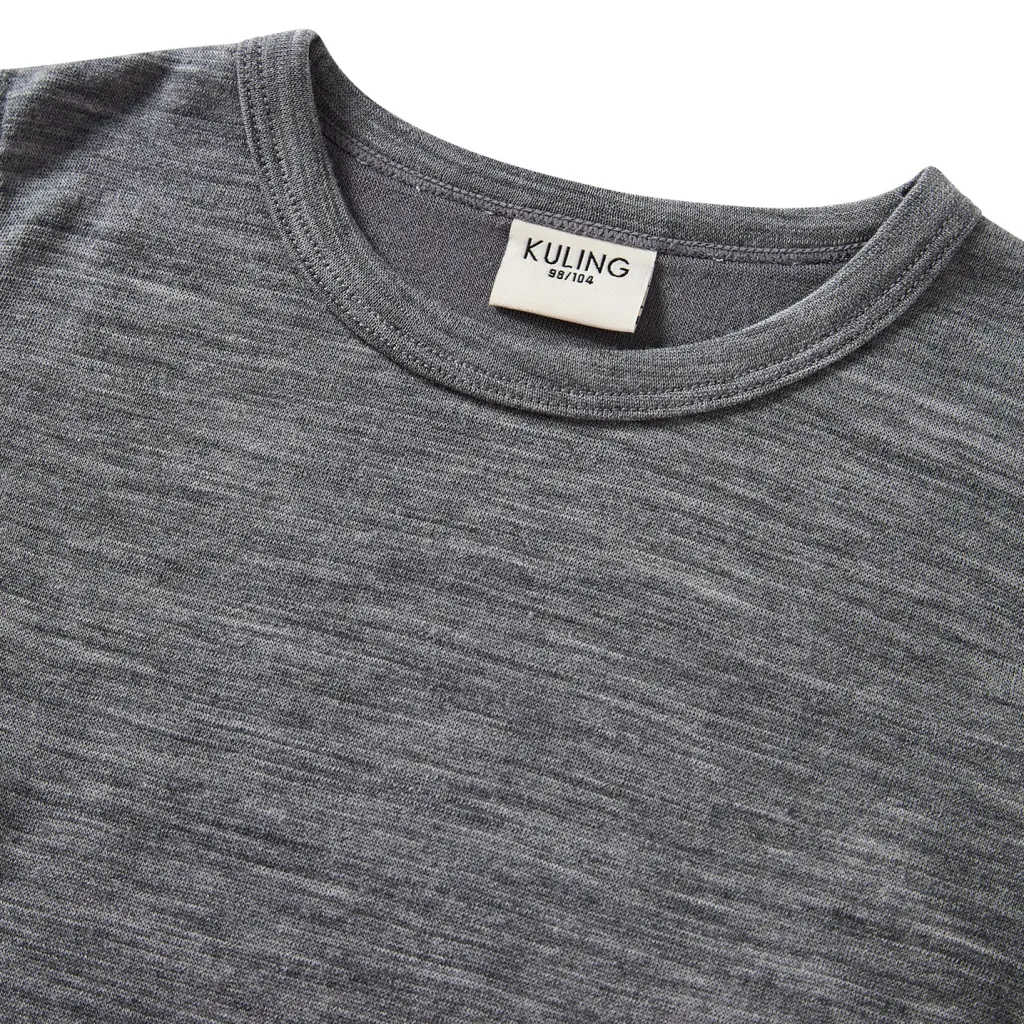 Gisborn Baselayer-set I Ull Och Bambu Dark Grey Melange>Kuling Discount