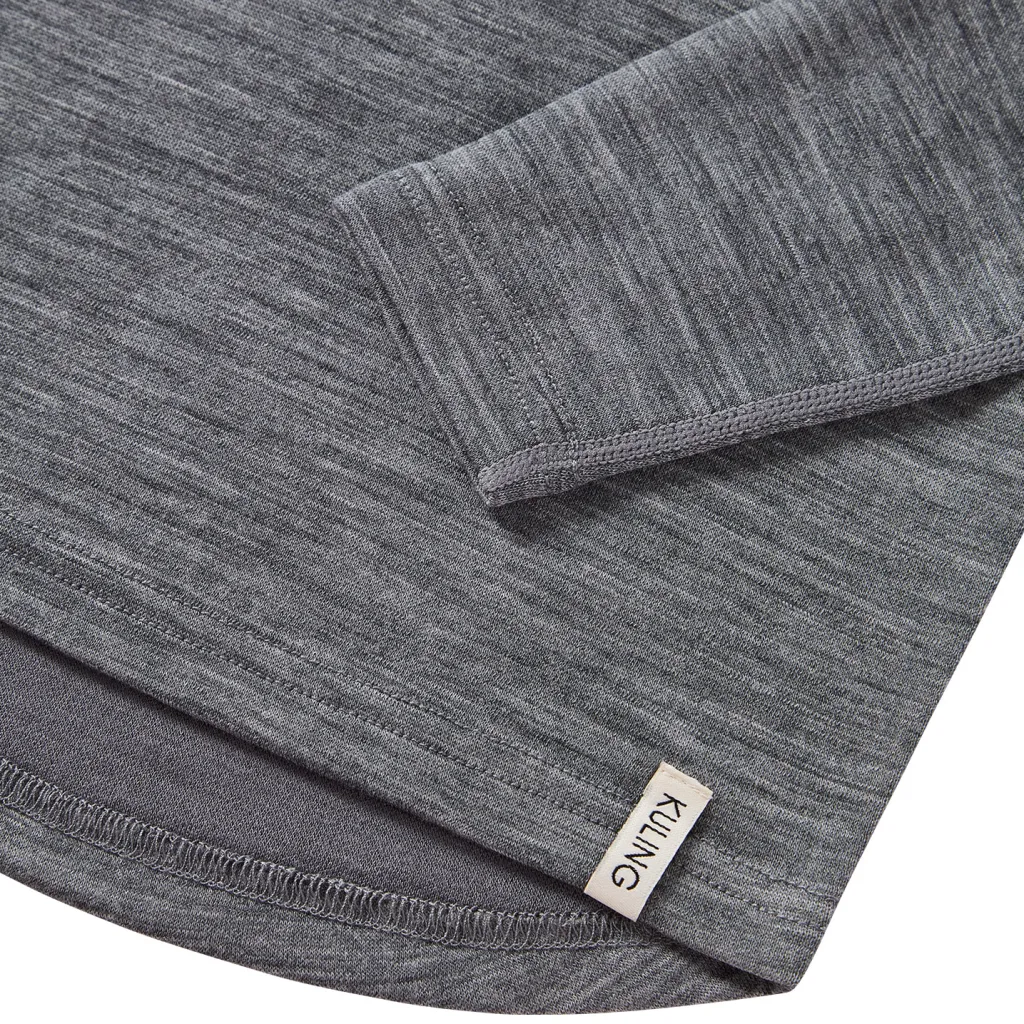 Gisborn Baselayer-set I Ull Och Bambu Dark Grey Melange>Kuling Discount