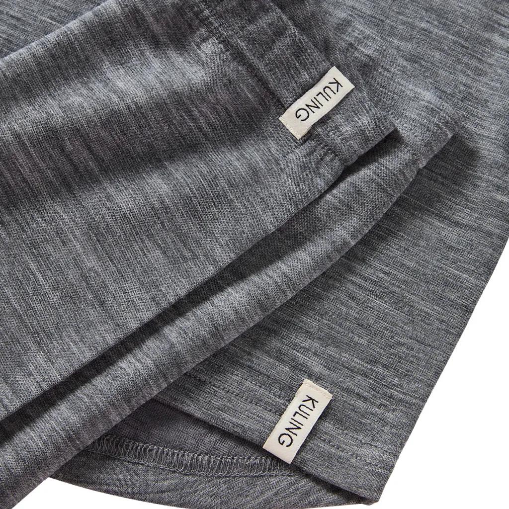 Gisborn Baselayer-set I Ull Och Bambu Dark Grey Melange>Kuling Discount