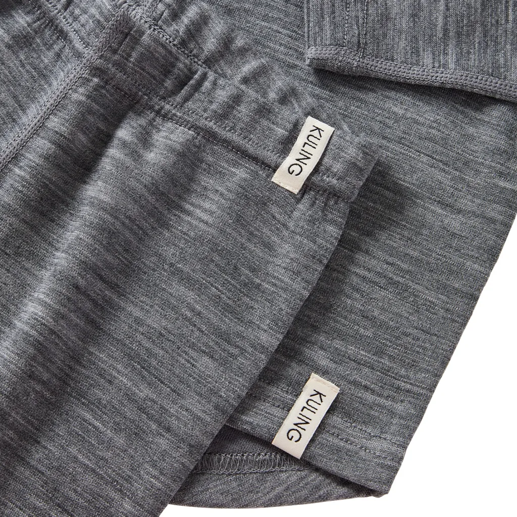 Gisborn Baselayer-set I Ull Och Bambu Dark Grey Melange>Kuling Discount