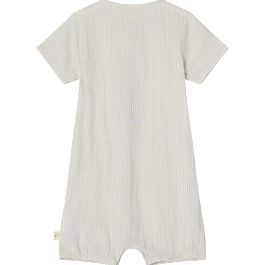 GOTS Alfred Randig Romper Blå>Buddy & Hope Clearance
