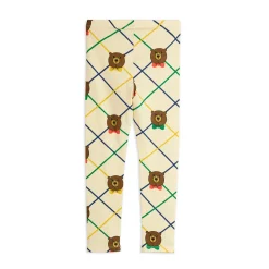 GOTS Bear Check Leggings Offwhite>Mini Rodini Discount