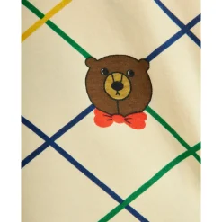 GOTS Bear Check Leggings Offwhite><noscript><img width=