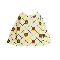 GOTS Bear Check Långärmad Topp Offwhite>Mini Rodini Outlet