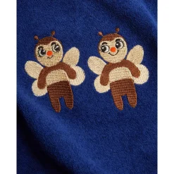 GOTS Bees Emb Terry Sweatshirt Blue><noscript><img width=