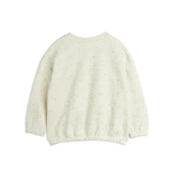 GOTS Bird Emb Neps Sweatshirt Offwhite><noscript><img width=