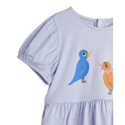 GOTS Birds Sp Kortärmad Klänning Purple><noscript><img width=