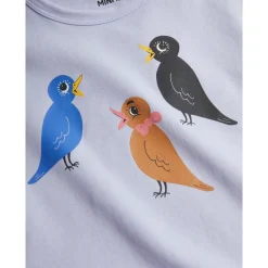 GOTS Birds Sp Kortärmad Klänning Purple><noscript><img width=