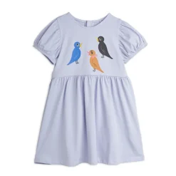 GOTS Birds Sp Kortärmad Klänning Purple><noscript><img width=