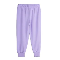 GOTS Cat With Bowtie Chenille Mjukisbyxor Purple>Mini Rodini Outlet