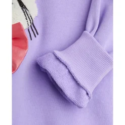 GOTS Cat With Bowtie Chenille Sweatshirt Purple><noscript><img width=