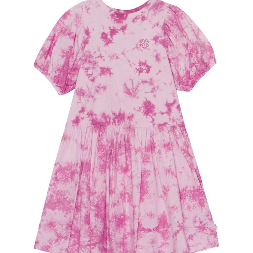 GOTS Chikako Klänning Purple Tie Dye>Molo New