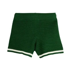 GOTS Crochet Knit Shorts Green><noscript><img width=