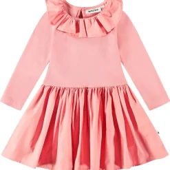 GOTS Crystala Klänning Flamingo Plume>Molo