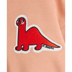 GOTS Dino Patch Sweatshirt Pink><noscript><img width=