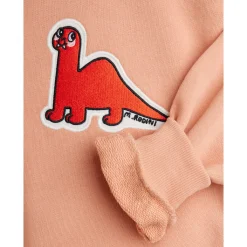 GOTS Dino Patch Sweatshirt Pink><noscript><img width=