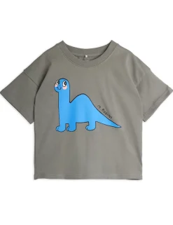 GOTS Dino T-shirt Grey>Mini Rodini Outlet