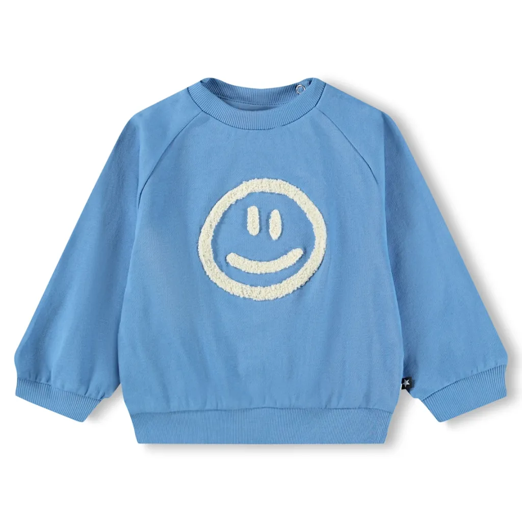 GOTS Disc Sweatshirt Blue Tide>Molo Best