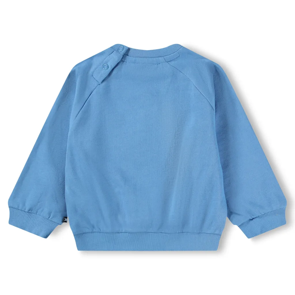 GOTS Disc Sweatshirt Blue Tide>Molo Best