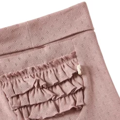 GOTS Elsy Pointelle Baby Byxor Pink Mauve><noscript><img width=
