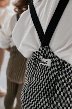GOTS Fotlösa Strumpbyxor Black X White checked><noscript><img width=