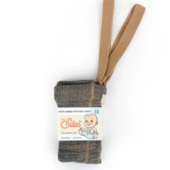 GOTS Fotlösa Strumpbyxor Charcoaly Brown><noscript><img width=