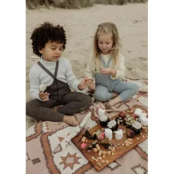 GOTS Fotlösa Strumpbyxor Licorice Peanut><noscript><img width=