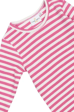 GOTS Fro Långärmad Ribbad Topp Ibis Rose Striped><noscript><img width=