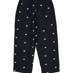 GOTS Heart Byxa I Twill Navy Soft Pink Hearts>Copenhagen Colors Online