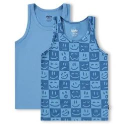 GOTS Jayden 2-pack Linne Blue Vibes>Molo Discount