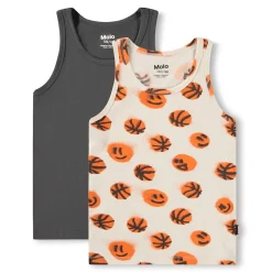 GOTS Jayden 2-pack Linne Raven Basketballs>Molo Sale