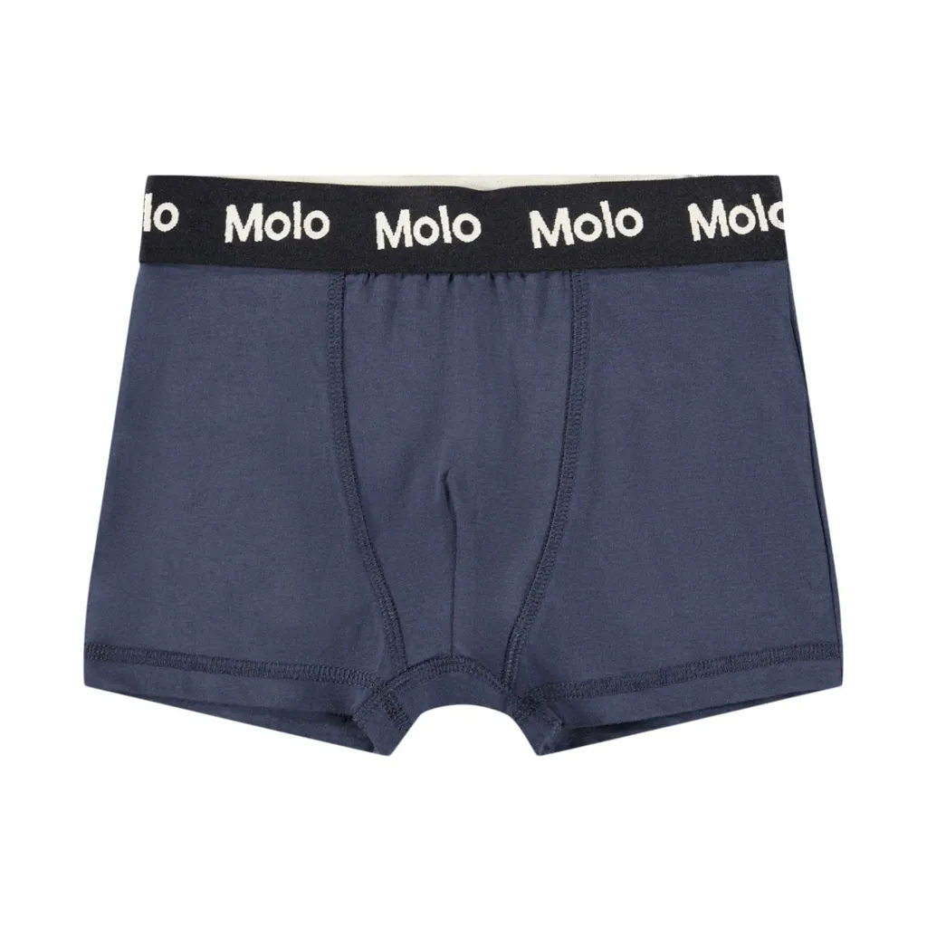 GOTS Justin 2-pack Boxershorts Moods Blue>Molo Online