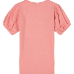 GOTS Life in Nature Ribbad Klänning Med Tryck Rosa>The Campamento Sale