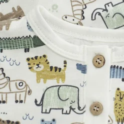 GOTS Långärmad T-shirt Aop Marshmallow White><noscript><img width=