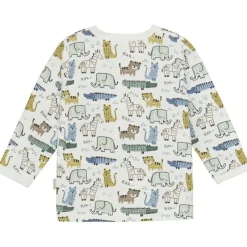 GOTS Långärmad T-shirt Aop Marshmallow White><noscript><img width=